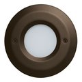 Elco Lighting Round Mini LED Step Light with Open Faceplate ELST8430W